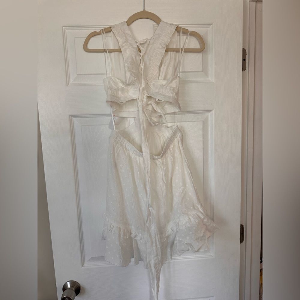White Mini Dress - Picture 3 of 4